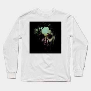 FALLEN Horror Decayed Glitch Art Woman Long Sleeve T-Shirt